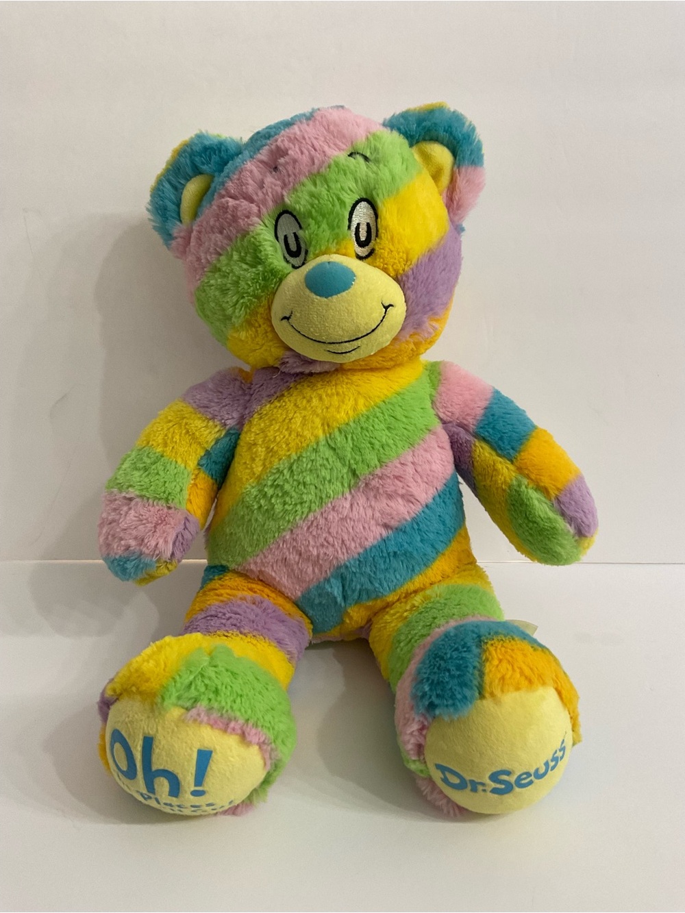 Dr Seuss Build A Bear Teddy Bear Rainbow Plush Stuffed Animal